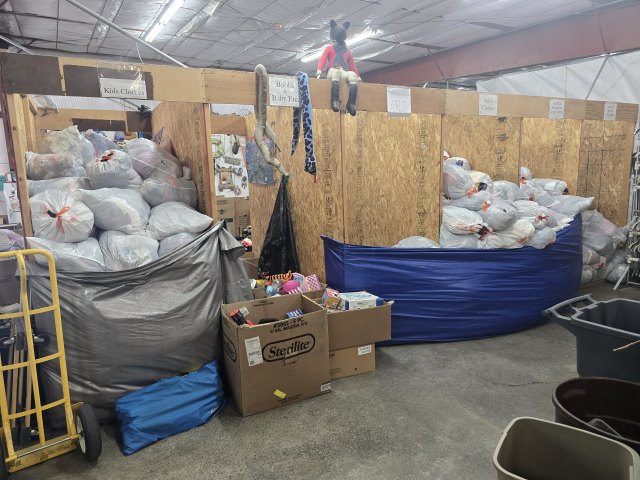 Donation drop-off area at Mustard Seed Twin Falls