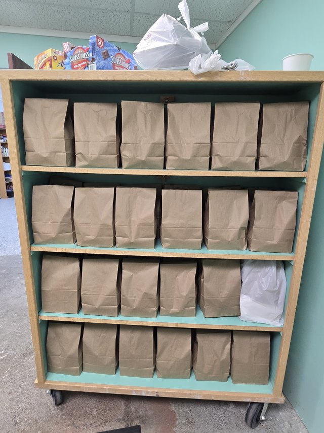 Food pantry at Mustard Seed Ministries